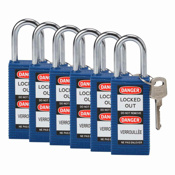 Brady Long Body Nylon Lockout Padlocks - Image 4
