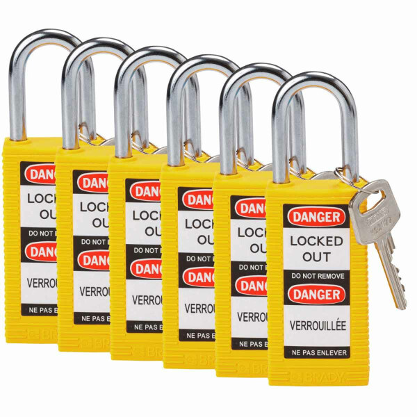 Brady Long Body Nylon Lockout Padlocks - Image 6