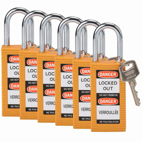 Brady Long Body Nylon Lockout Padlocks - Image 7