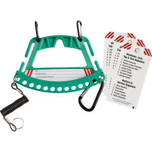 Brady Safety Lock and Tag Carrier Green