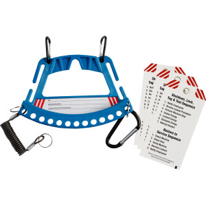 Brady Safety Lock and Tag Carrier Blue
