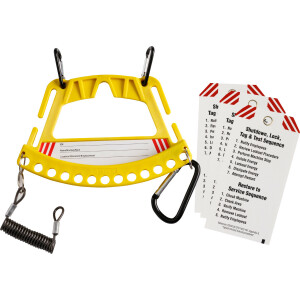 Brady Safety Lock and Tag Carrier Yellow