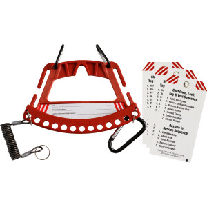 Brady Safety Lock and Tag Carrier Red