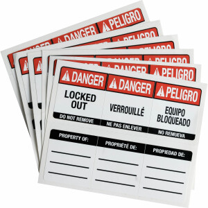 Brady Labels For SafeKey Lockout Padlocks