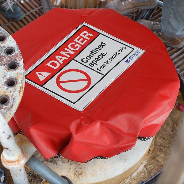 Brady Solid Lockable Cover Confined Space - Image 2