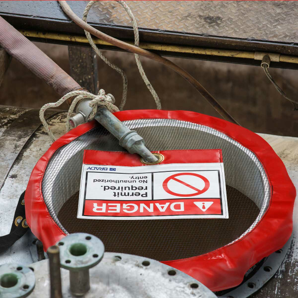 Brady Ventilated Lockable Covers Permit Required - Image 2