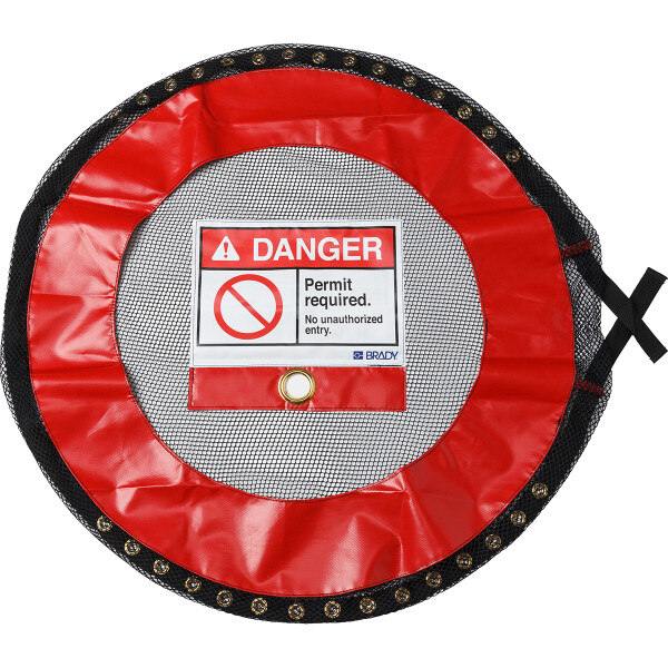 Brady Ventilated Lockable Covers Permit Required