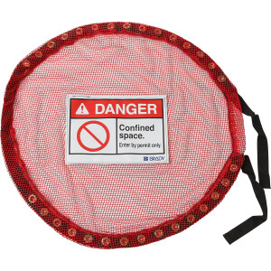 Brady Lock Red Mesh Cover Confined Space