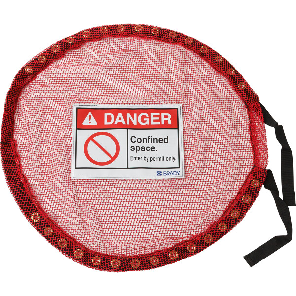 Brady Lock Red Mesh Cover Confined Space