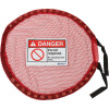 Brady Lock Red Mesh Cover Permit Required