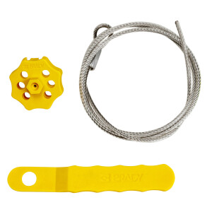 Brady Extra Secure Spin Lockout with 1.5 m Cable and Tool Yellow