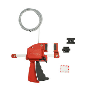 Brady Clamping Cable Lockout Red