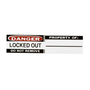Brady Aluminium Padlock Labels