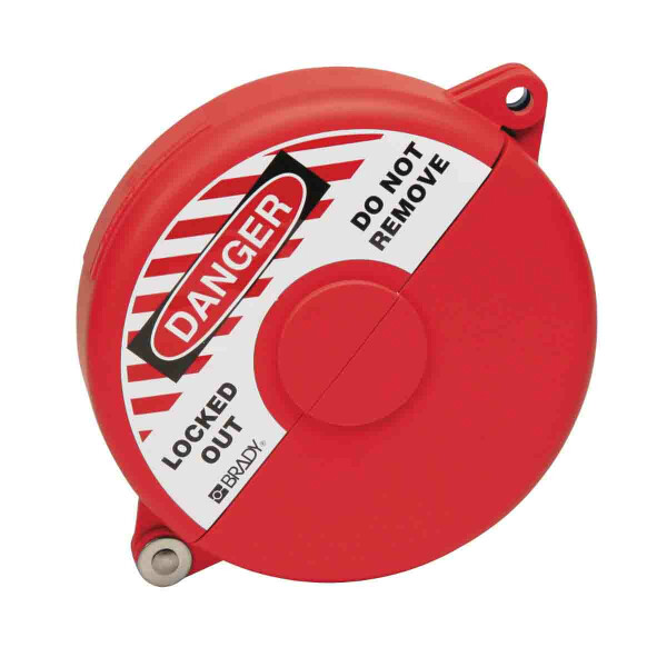 Brady Gate Valve Lockout Red
