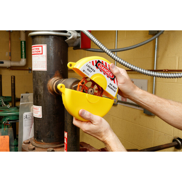 Brady Gate Valve Lockout Yellow - Image 2