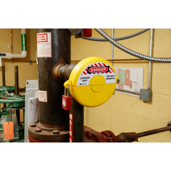 Brady Gate Valve Lockout Yellow - Image 3
