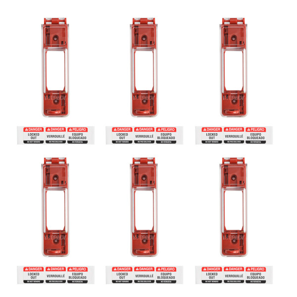 Brady Universal Wall Switch Lockout - 6 Pack