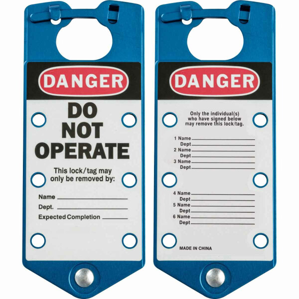 Brady Labelled Lockout Hasps - Allowed Personel Only - Image 6