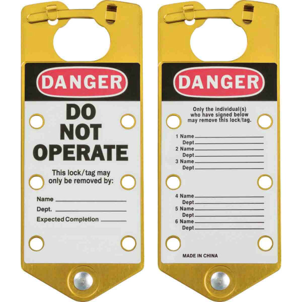 Brady Labelled Lockout Hasps - Allowed Personel Only - Image 8