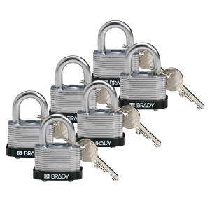 Brady Laminated Steel Lockout Padlocks 20.32MM