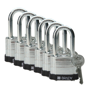 Brady Laminated Steel Lockout Padlocks 38.10MM