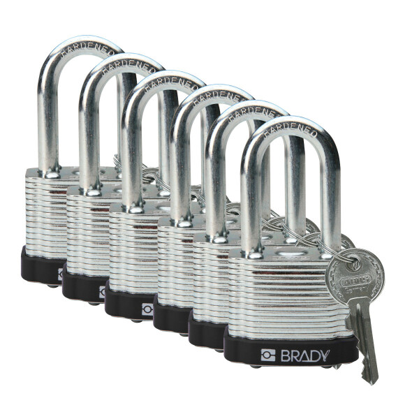 Brady Laminated Steel Lockout Padlocks 38.10MM
