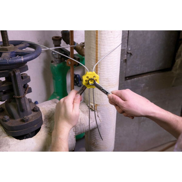 Brady Double Hex Spin Lockout with Cable Yellow - Image 3
