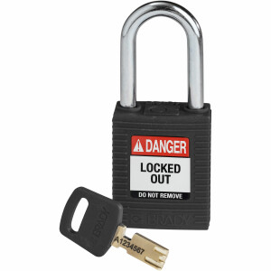 Brady SafeKey Nylon Lockout Padlocks Small Steel