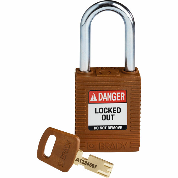 Brady SafeKey Nylon Lockout Padlocks Small Steel - Image 8