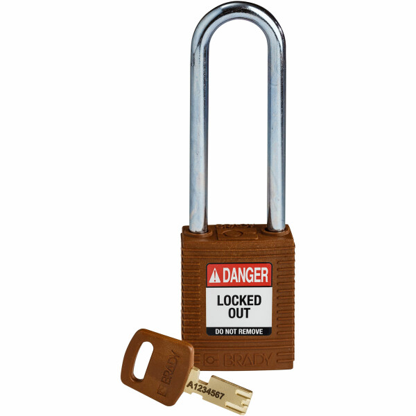 Brady SafeKey Nylon Lockout Padlocks Large Steel - Image 7