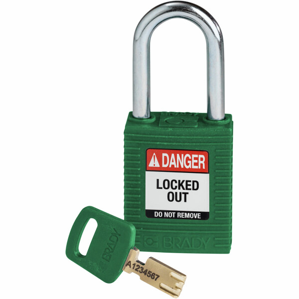 Brady SafeKey Nylon Lockout Padlocks Small Steel - Image 10