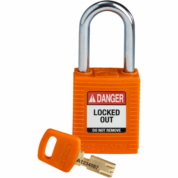 Brady SafeKey Nylon Lockout Padlocks Small Steel - Image 12