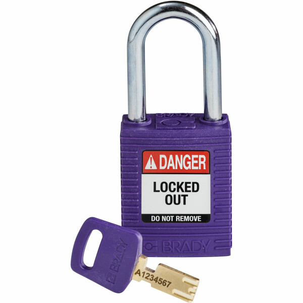 Brady SafeKey Nylon Lockout Padlocks Small Steel - Image 14