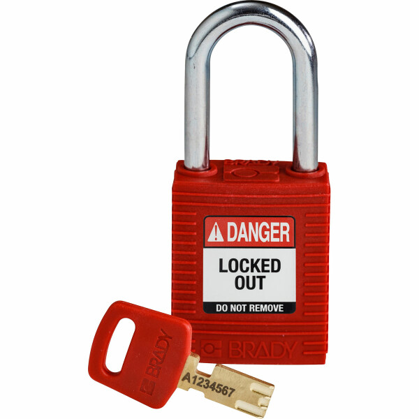 Brady SafeKey Nylon Lockout Padlocks Small Steel - Image 16