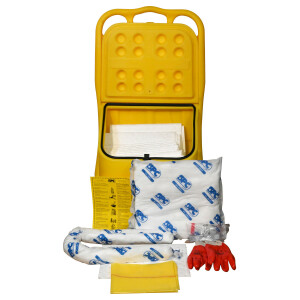 Brady Outdoor Mobile Spill Kit, Maintenance 55L Oil Only Sorbent