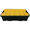 Brady Spill Tray Black Base Yellow Platform 20L