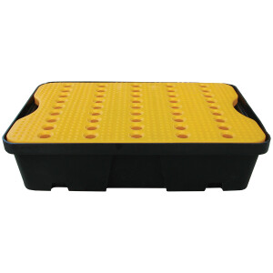 Brady Spill Tray Black Base Yellow Platform 20L