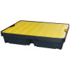 Brady Spill Tray Black Base Yellow Platform 40L