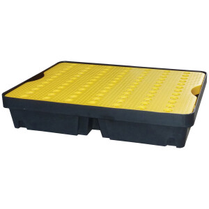 Brady Spill Tray Black Base Yellow Platform 40L