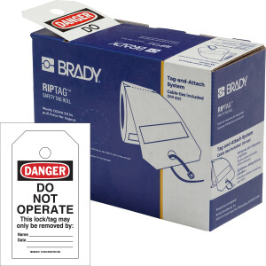 Brady RipTag Danger Do Not Operate Safety Tag Roll