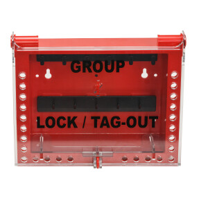 Brady 26 Group Lock Box Red
