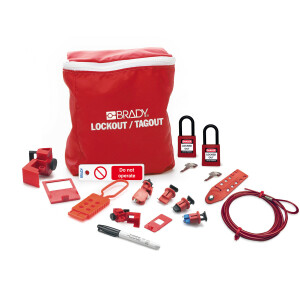 Brady Electrician Lockout Kit, Padlocks and Tag