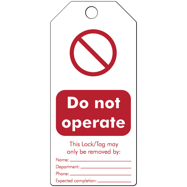 Brady Tagout: Rewritable Warning Tags
