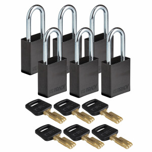 Brady SafeKey Aluminum Lockout Padlocks 38.10mm