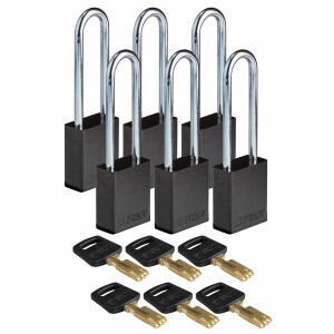 Brady SafeKey Aluminum Lockout Padlocks 76.20mm