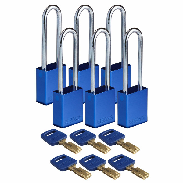 Brady SafeKey Aluminum Lockout Padlocks 76.20mm - Image 4