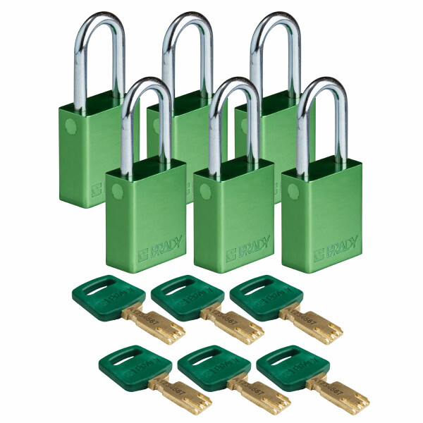 Brady SafeKey Aluminum Lockout Padlocks 38.10mm - Image 8