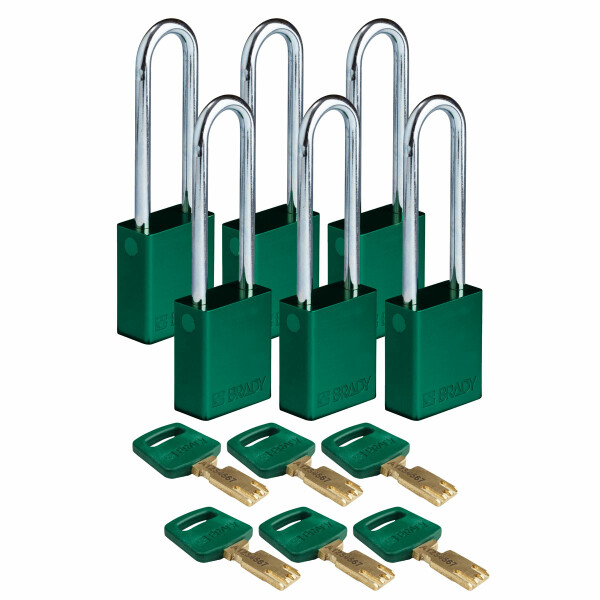 Brady SafeKey Aluminum Lockout Padlocks 76.20mm - Image 6