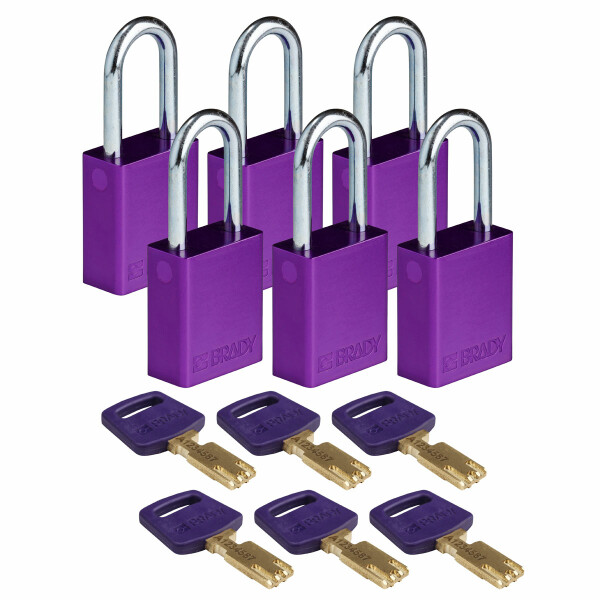 Brady SafeKey Aluminum Lockout Padlocks 38.10mm - Image 10