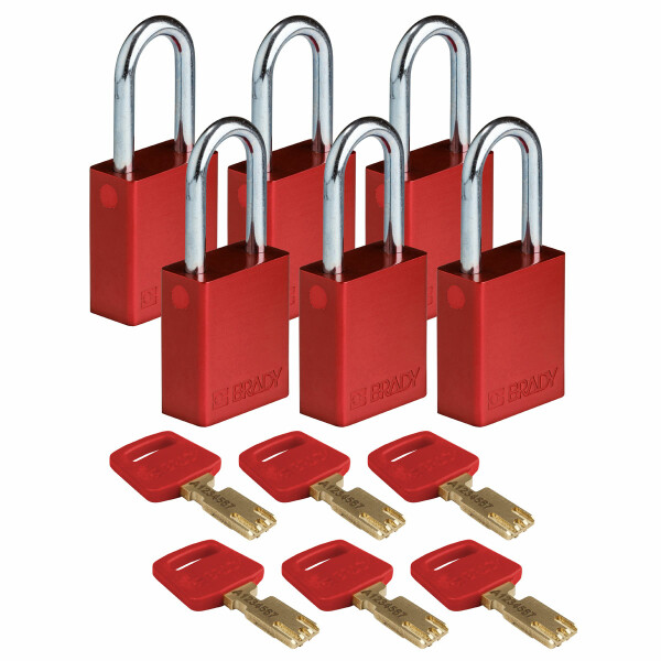 Brady SafeKey Aluminum Lockout Padlocks 38.10mm - Image 11
